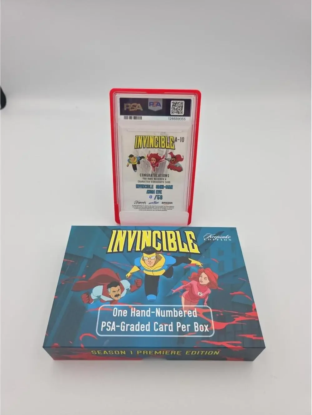 Invincible x Keepsake PSA 10 Red Signagraph Atom Eve Invincible Omni Man 8/50